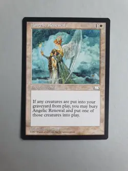Angelic Renewal, MTG Weatherlight (1997) Common White Enchantment NM - Image 1