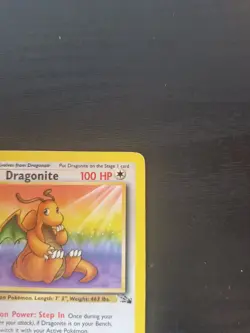 Dragonite 19/62 Fossil Non Holo Pokemon Card - Image 3