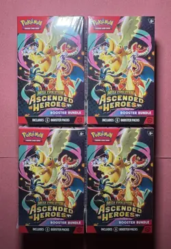 Pokemon TCG: Mega Evolution Ascended Heroes Booster Bundle x4 - Sealed - Image 1