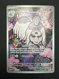 Houndstone 145/132 Illustration Rare Mega Evolution Pokemon NM - Image 1