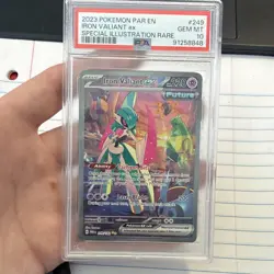 Pokemon Iron Valiant ex SV04 Paradox Rift Special Illustration Rare Holo PSA 10 - Image 3