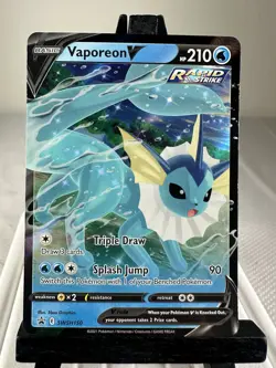 Pokemon TCG Vaporeon V SWSH150 Black Star Promo Full Art NM Sword & Shield - Image 1