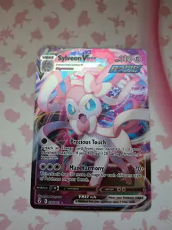 Pokemon TCG Sylveon Vmax SWSH07: Evolving Skies 075/203 Holo Ultra Rare - Image 1