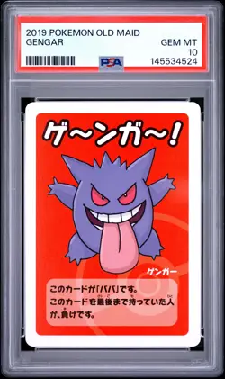 2019 POKEMON OLD MAID GENGAR PSA 10 - Image 1