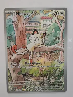 Pokemon Meowth 106/094 – Phantasmal Flames – English IR (Illustration Rare) - Image 1