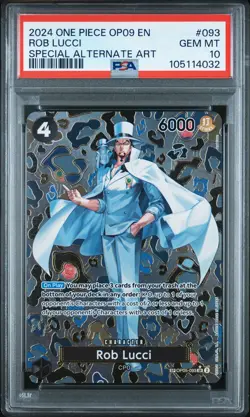 2024 ONE PIECE OP09-EMPERORS IN THE NEW WORLD #093 ROB LUCCI PSA 10 - Image 1