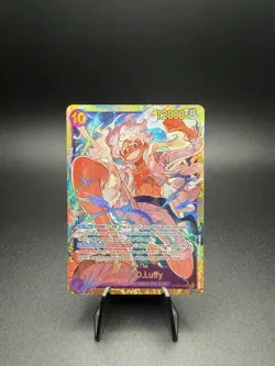 ONE PIECE TCG MONKEY D. LUFFY GEAR 5 SECRET RARE OP05-119 NEAR MINT ENGLISH CARD - Image 1