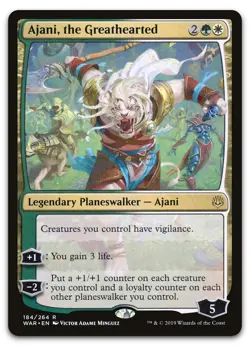 Ajani, the Greathearted #184 (LP) War of the Spark WAR Magic MTG - Image 1