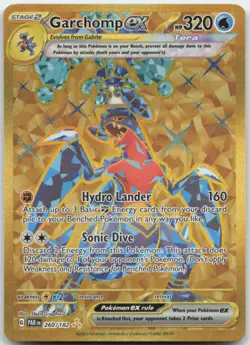 Garchomp ex 260/182 SV04: Paradox Rift Pokemon Card NM - Image 1