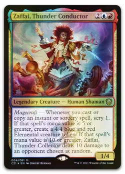 Zaffai, Thunder Conductor #4 (Foil) (NM) Commander 2021 C21 Magic MTG - Image 1