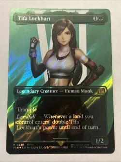 MTG Final Fantasy FIN EN #0536 Tifa Lockhart Borderless Surge Foil NM - Image 1