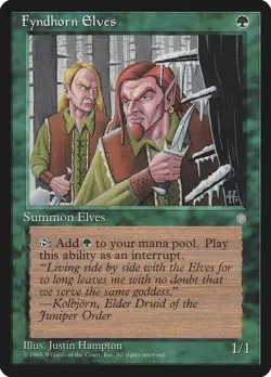 MTG Fyndhorn Elves - 132 / English / Lightly Played - Image 1
