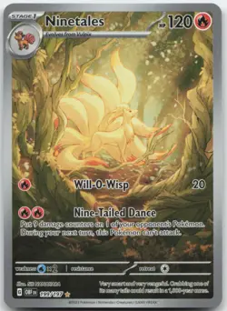 Ninetales 199/197 SV03: Obsidian Flames Pokemon Card NM - Image 1