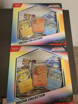 Pokemon TCG SV8.5 Prismatic Evolutions Poster Collection Box Factory Sealed x2 - Image 1
