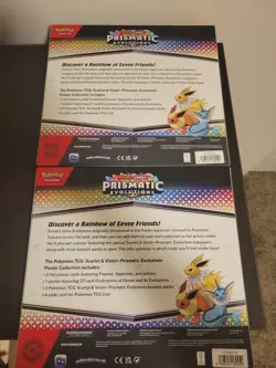 Pokemon TCG SV8.5 Prismatic Evolutions Poster Collection Box Factory Sealed x2 - Image 2