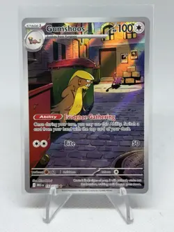 2025 Pokemon Mega Evolution Gumshoos Illustration Rare #153/132 - Image 1