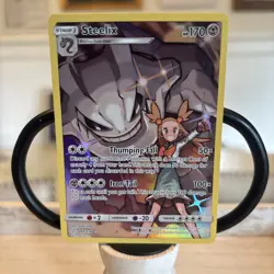 Pokemon Steelix Cosmic Eclipse Secret Rare Near Mint Condition - Image 1