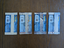 EMPTY Pokemon Neo Revelation Art Set x4 Booster Pack Wrappers WOTC - Image 2