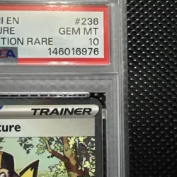 2025 POKEMON DRI SPECIAL ILLUSTRATION RARE #236 ETHAN'S ADVENTURE PSA 10 Pichu - Image 4