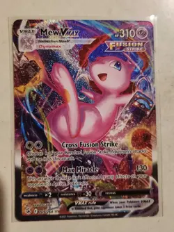 2021 Pokemon Fusion Strike Alternate Art Secret Mew VMAX 269/264 - Image 2