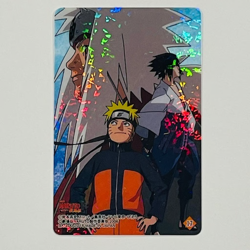 S1125 Naruto & Sasuke Holo Japanese Anime Clear Card - Image 1