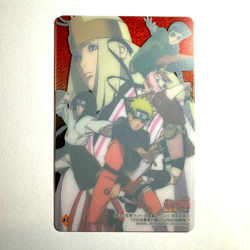 S0935 Naruto Sakura Lee & Neji HOLO Vintage Japanese Anime Clear Card - Image 2