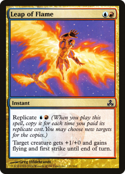 Leap of Flame #121 (MP) Guildpact GPT Magic MTG - Image 1