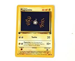 Team Rocket First Edition Magnemite Vintage Pokemon Card NM Condition - Image 1