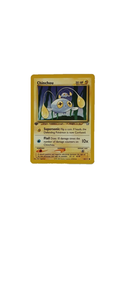 2000 Vintage Pokemon Neo Genesis 1st Edition Card 55 Chinchou NM Condition - Image 5