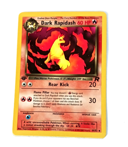 Team Rocket First Edition Dark Rapidash Vintage Pokemon Card NM Condition - Image 3