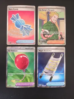 Lot Of 4 Pokemon Mega Evolution Trainer Cards NM - Image 1