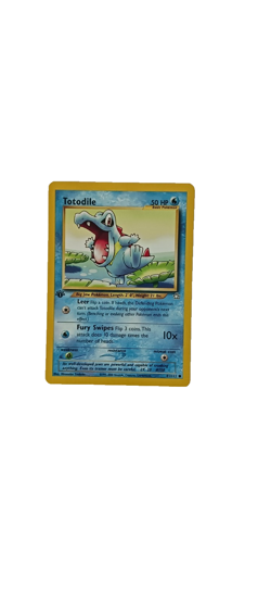 2000 Vintage Pokemon Neo Genesis 1st Edition Card 81 Totodile NM Condition - Image 5