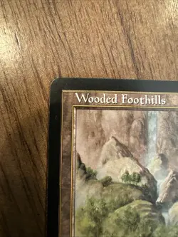 MTG Wooded Foothills Card Onslaught Regular English, Lightly Played - Image 2