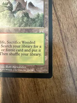 MTG Wooded Foothills Card Onslaught Regular English, Lightly Played - Image 5