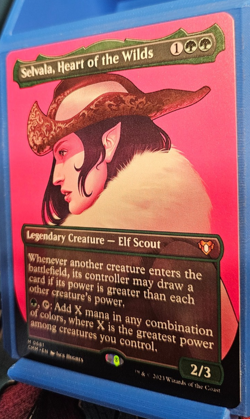 Magic The Gathering Selvala Heart Of The Wilds Borderless Commander Masters MiNT - Image 3