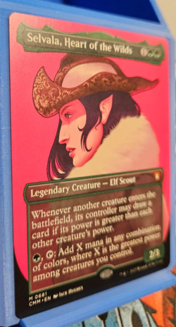 Magic The Gathering Selvala Heart Of The Wilds Borderless Commander Masters MiNT - Image 4