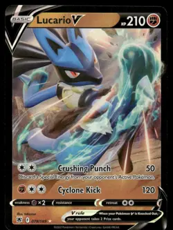 Pokemon Cards Lucario V 078/189 Astral Radiance Holo V Rare NM - Image 1