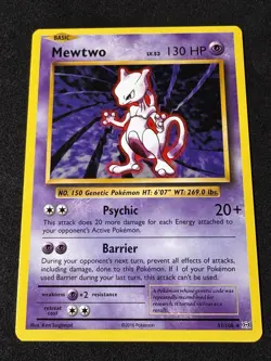 Mewtwo 51/108 XY Evolutions Regular Pokemon Card NM - Image 1