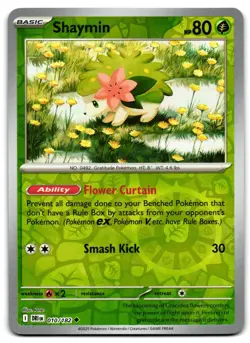 Shaymin 010/182 - 🌊 Destined Rivals Uncommon Pokemon TCG Reverse Holo 🖤 - LP - Image 1