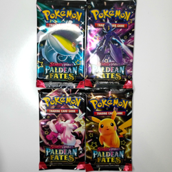 Scarlet & Violet Paldean Fates - Booster Pack Art Set - (4) Sealed Pokemon Packs - Image 1