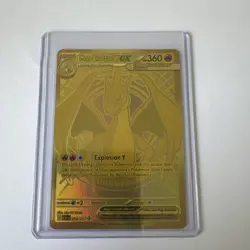 Mega Charizard Y EX 294/217 Pokemon Gold Secret Rare Ascended Heroes Pack Fresh - Image 1