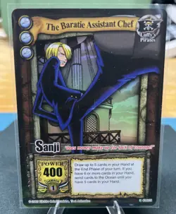 Bandai One Piece CCG Card Sanji The Baratie Assistant Chef Holo CH025 Vintage - Image 1