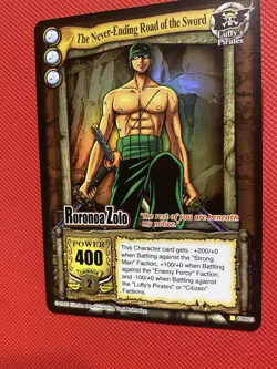One Piece CCG Card TCG Roronoa Zoro The Never-Ending Sword The Quest Begins Holo - Image 4