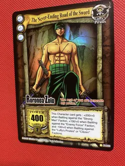 One Piece CCG Card TCG Roronoa Zoro The Never-Ending Sword The Quest Begins Holo - Image 5