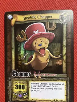 One Piece CCG Card TCG Beatific Chopper Holo The Quest Begins Vintage 2005 - Image 3