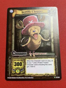 One Piece CCG Card TCG Beatific Chopper Holo The Quest Begins Vintage 2005 - Image 4