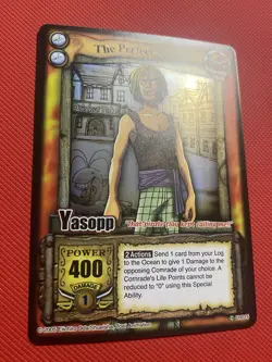 One Piece CCG Card TCG Yasopp The Perfect Shooter Holo The Quest Begins 2005 - Image 5