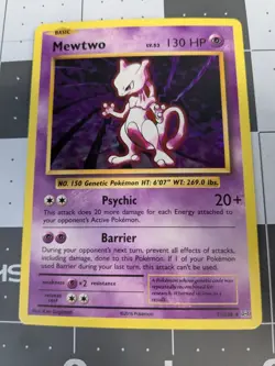 Pokemon TCG XY Evolutions Mewtwo Holo Card 51/108 LP+ - Image 1