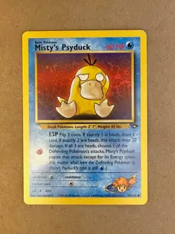 Misty's Psyduck 90/132 Gym Challenge Regular Pokemon card in Near Mint / NM cond - Image 1