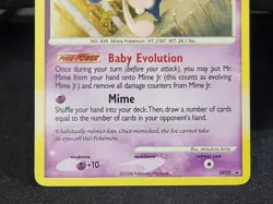 Pokemon TCG Mime Jr. Lv. 5 DP22 Diamond & Pearl Black Star Promo Holo Swirl LP - Image 4